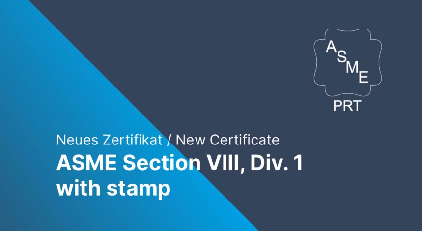 Rohre nach ASME Section VIII, Div. 1 mit Stamp
